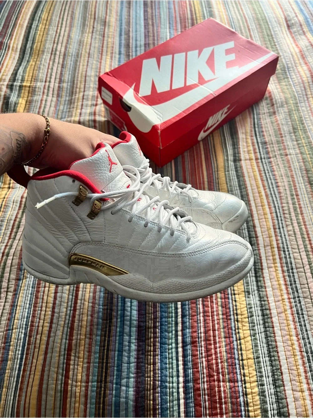Jordan 12s Chinese New Year White & Red